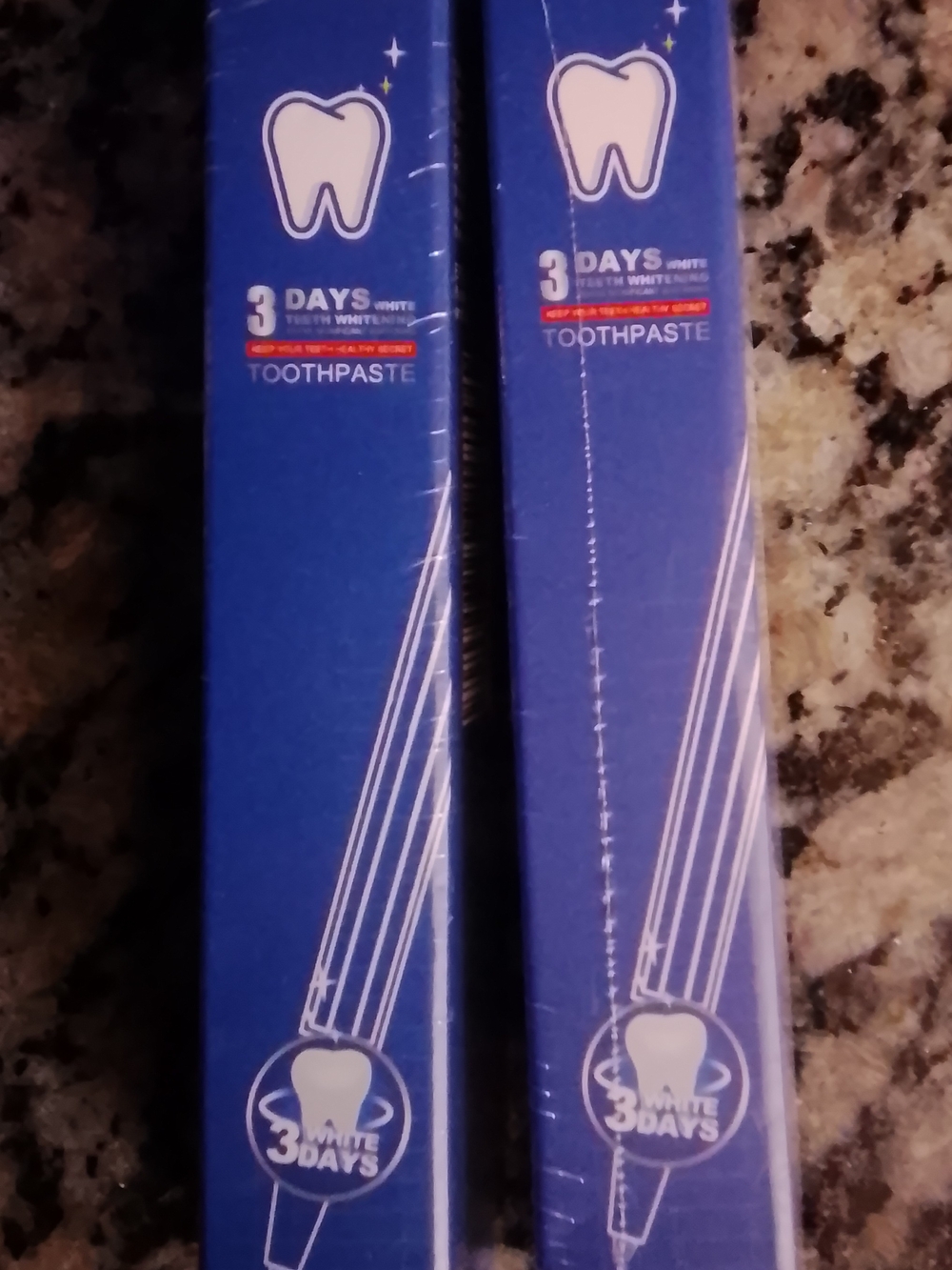 Blue Whitening Toothpaste - 3 Days Whitening Set Of 2